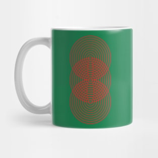 Hypnotic Red Circle Mug